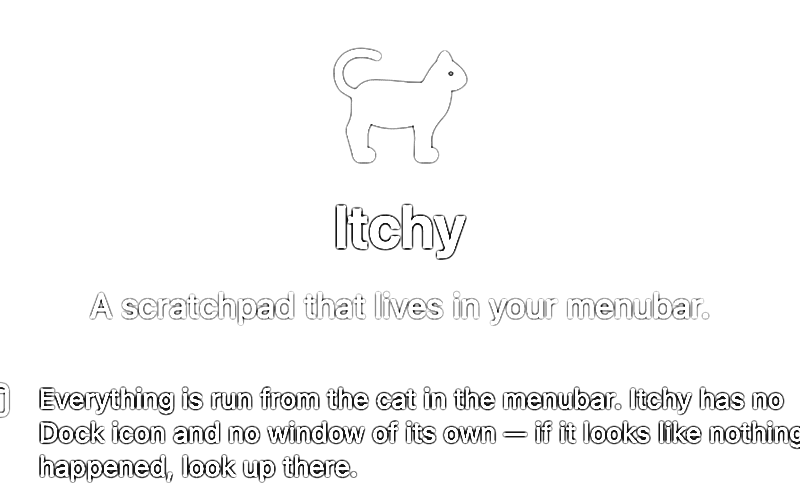 plan view — itchy